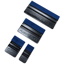 Load image into Gallery viewer, All four sizes of our Black Flex Cards with Blue Bumpers.
