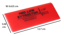 Load image into Gallery viewer, 5" RED LINE EXTRACTOR 1/4" THICK DOUBLE BEVEL SQUEEGEE BLADE