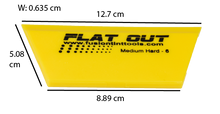 Load image into Gallery viewer, 5” YELLOW FLAT OUT SQUEEGEE BLADE- CROPPED