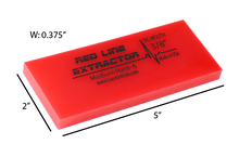 Load image into Gallery viewer, 5" RED LINE EXTRACTOR 3/8” THICK NO BEVEL SQUEEGEE BLADE