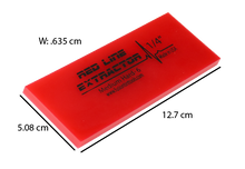Load image into Gallery viewer, 5" RED LINE EXTRACTOR 1/4" NO BEVEL SQUEEGEE BLADE