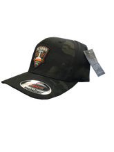 Load image into Gallery viewer, Fitted Camo Trucker Hat
