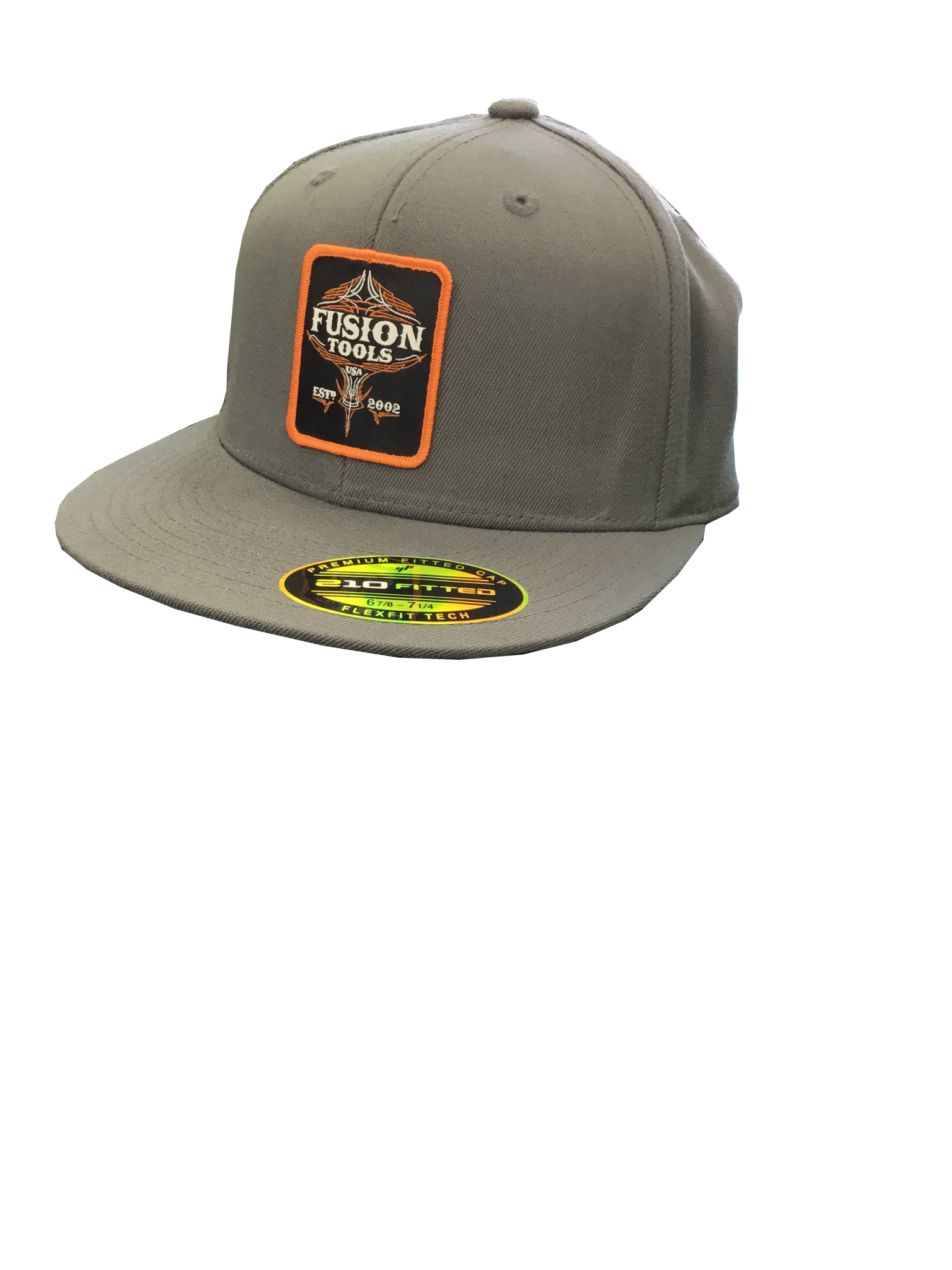 Fitted Grey Flat Bill Hat – Fusion Tools