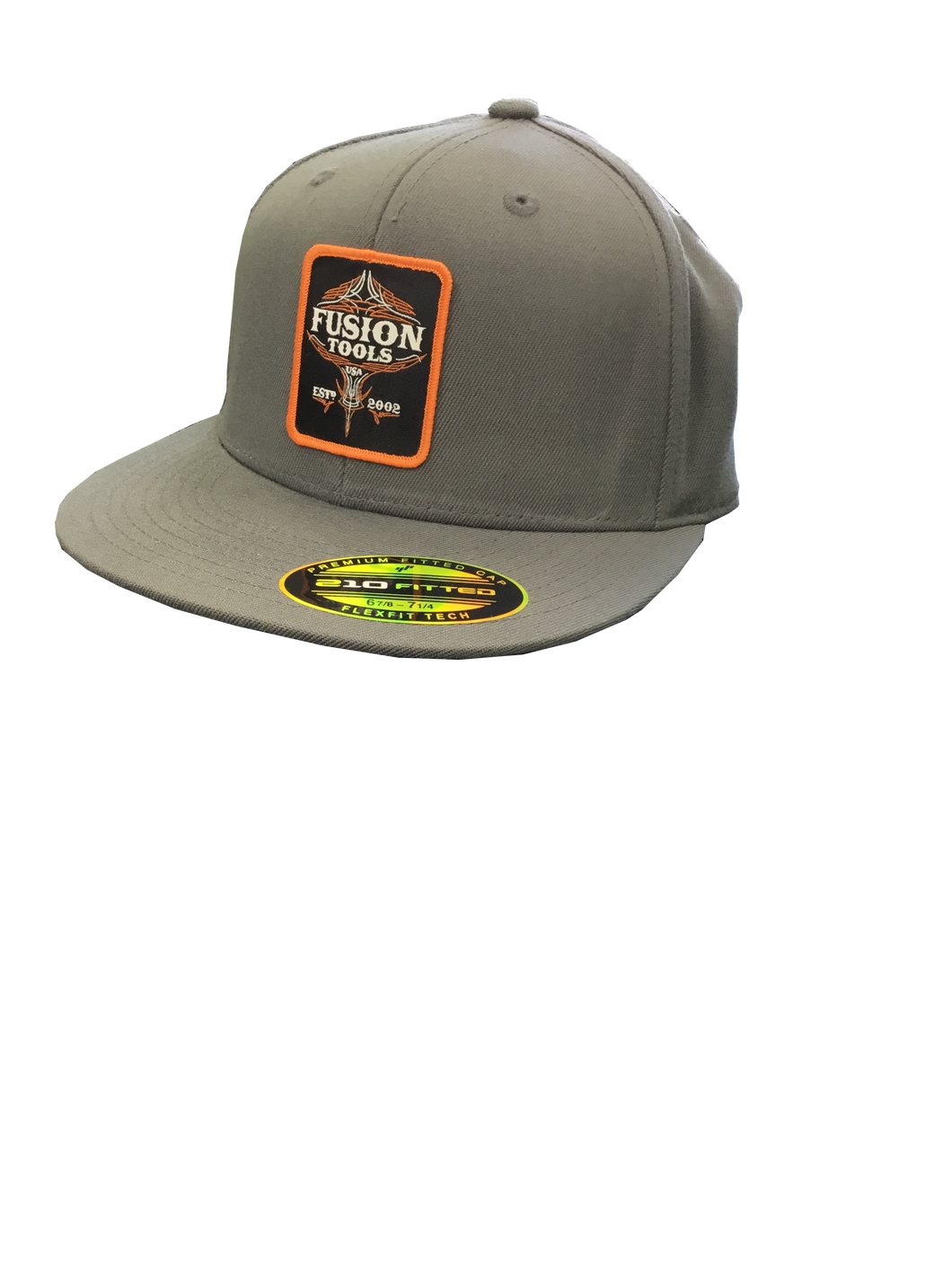 Fitted Grey Flat Bill Hat