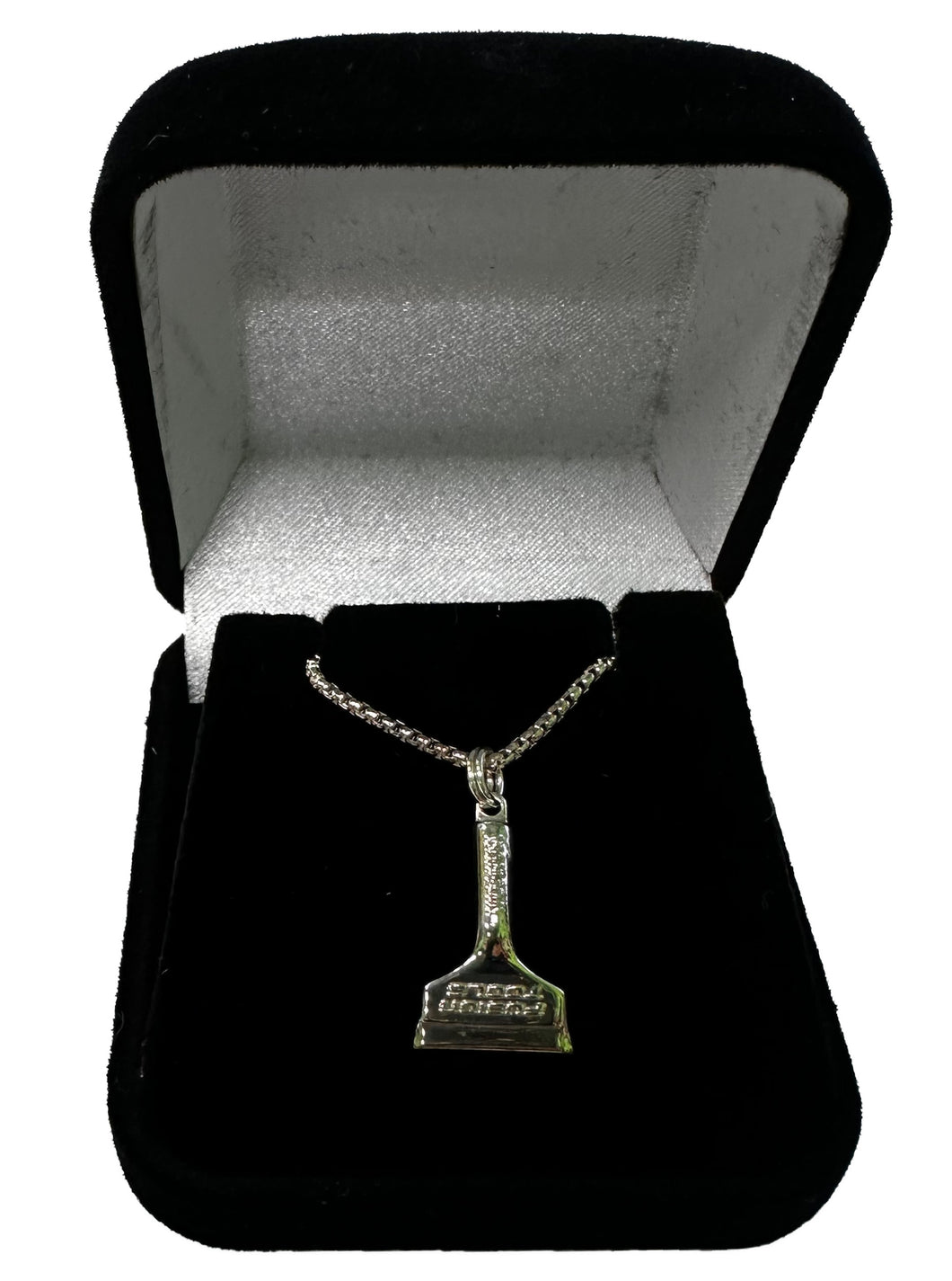 Real Silver Fusion Handle/ Squeegee Charm with 18