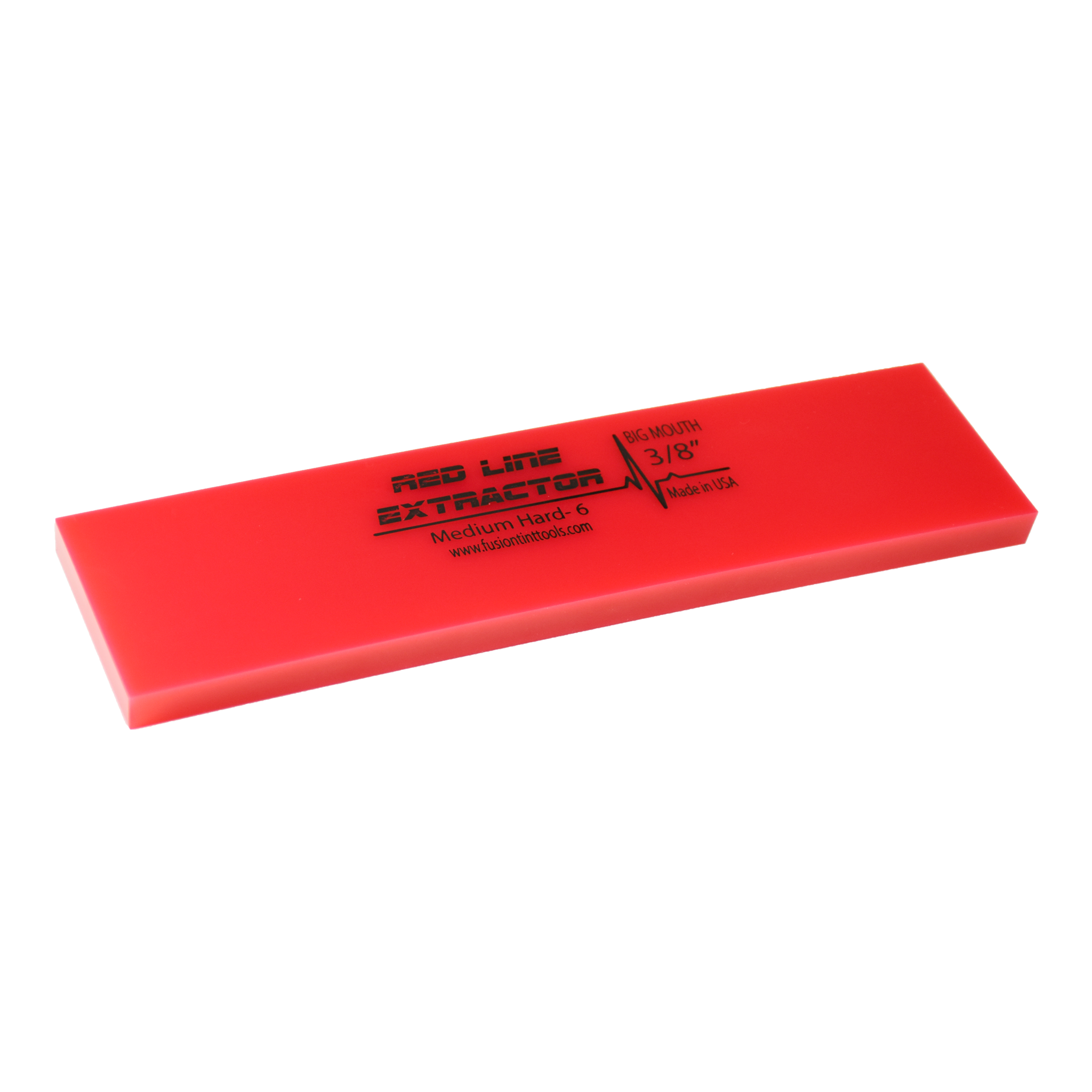 8” RED LINE EXTRACTOR 3/8” THICK NO BEVEL SQUEEGEE BLADE – Fusion Tools