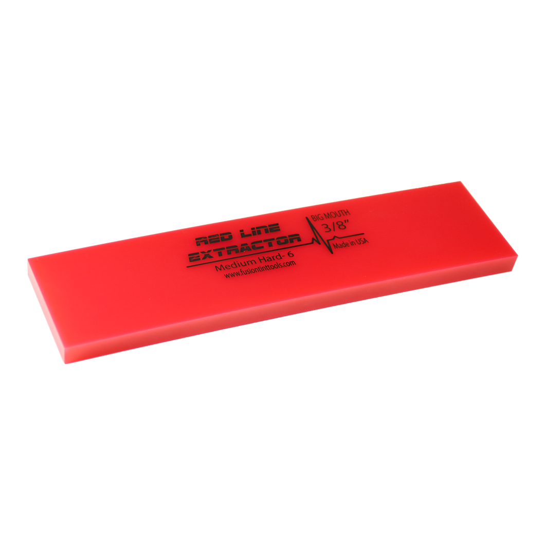 8” RED LINE EXTRACTOR 3/8” THICK NO BEVEL SQUEEGEE BLADE