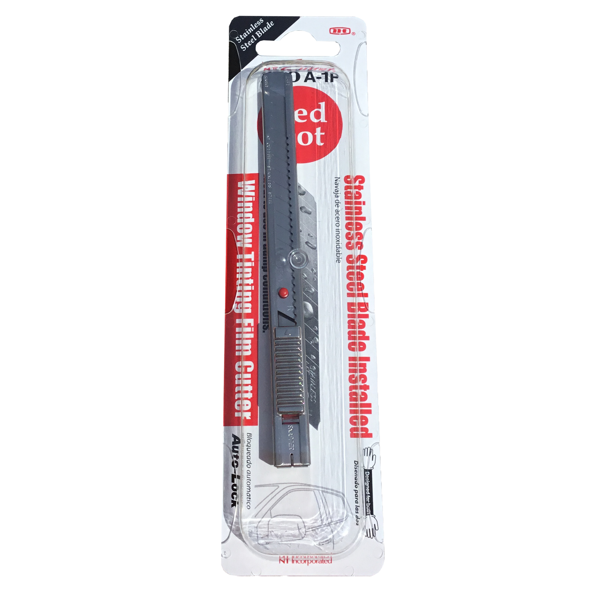 カットスロート PR NT Cutter Pro A-1P Red Dot Auto-Lock Stainless Steel Knife